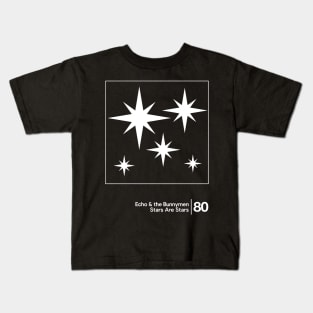 Echo & The Bunnymen / Minimal Graphic Design Tribute Kids T-Shirt